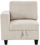 Homelegance® Walterboro Beige Loveseat with Storage, Storage Pouches and Charging Ports-5