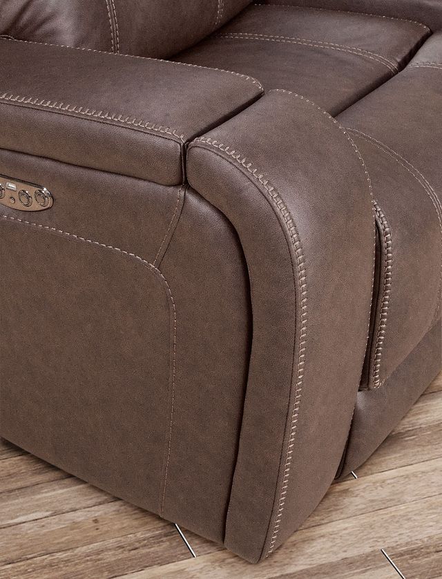 Behold™ Home Newport Walnut Dual Power Recliner-0
