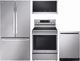 LG 4 Piece PrintProof® Stainless Steel Electric Kitchen Package-0