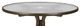 Telescope Casual Glass Top 36" Round Dining Height Pedestal Table with Hole-1