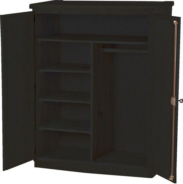 Crate Designs™ Furniture Espresso Lacquer Top Small Combo Armoire-0