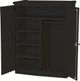 Crate Designs™ Furniture Espresso Lacquer Top Small Combo Armoire-0