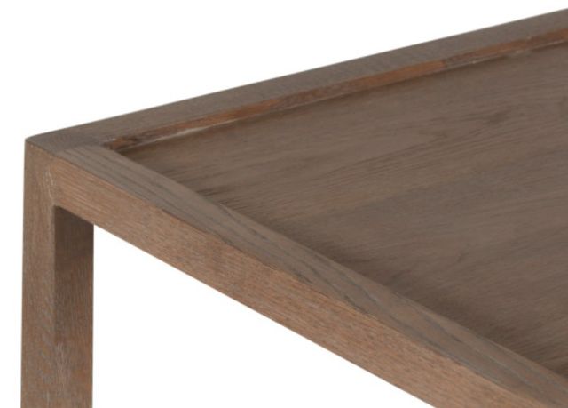 Porter International Designs Lowell Brown Square End Table-4