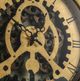 A & B Home Gold Open Faced Gear Clock-2