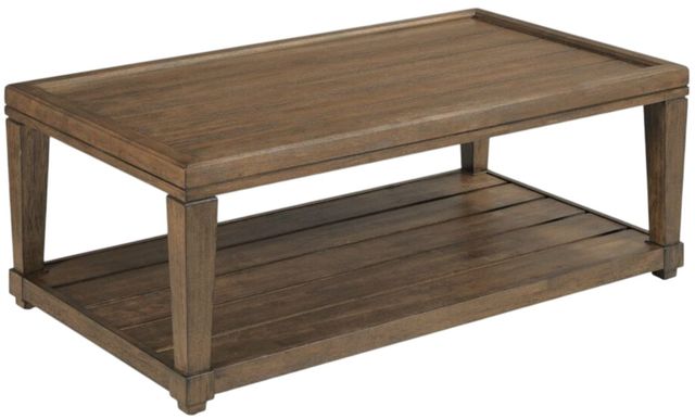 England Furniture Oliver Brown Rectangular Cocktail Table-0