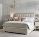 Universal Explore Home™ Love. Joy. Bliss. Miranda Kerr Home Uptown Pewter Queen Upholstered Panel Bed-0