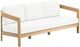 New Classic® Home Furnishings Wesley White Acacia/Fabric Outdoor Patio Sofa-0