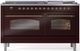 Ilve® Nostalgie II Series 60" Burgundy Pro Style Dual Fuel Range-0