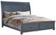 Legends Home Americana Corduroy Blue Queen Sleigh Bed-0
