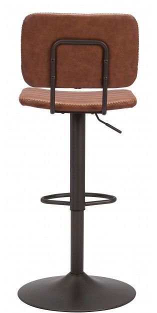 Zuo® Modern Holden Vintage Brown Bar Chair-3