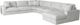 Elements International Arizona 6-Piece Steno Stone Right-Arm Facing Sectional and Chaise-0