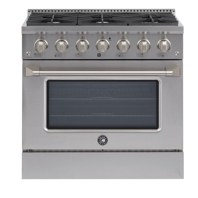 Brama 36" Stainless Steel Dual Fuel Range-0
