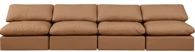 Meridian Furniture Indulge 4-Piece Cognac Modular Sofa-1