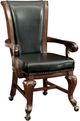 Furniture of America® Melina 2-Piece Black/Brown Cherry Arm Chair Set-0