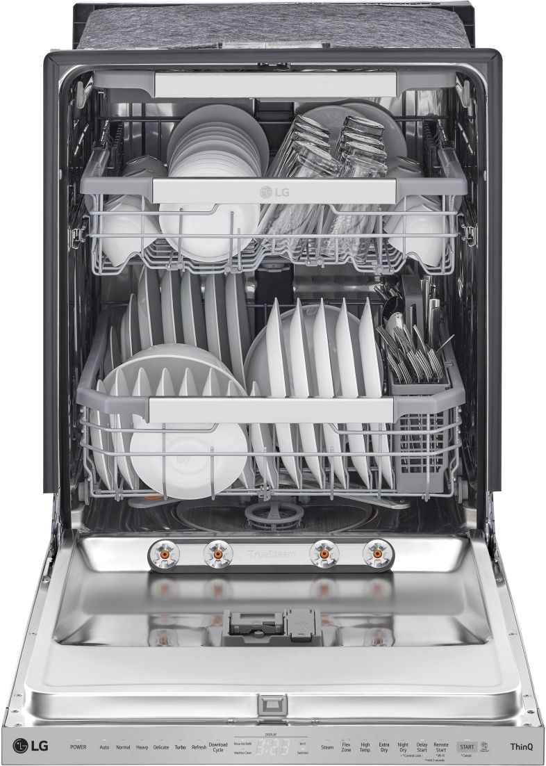 LG 24" PrintProof Stainless Steel Top Control Built In Dishwasher - Thumbnail 2