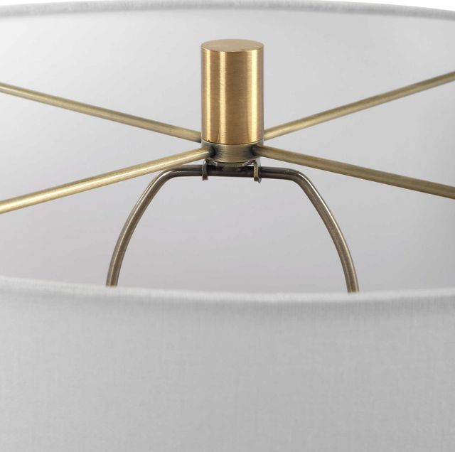 Uttermost® Moher Glossy Blue Table Lamp-4