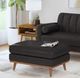 Elements International Horizon Pebble Dark Gray Ottoman-1
