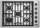 Viking® 5 Series 30" Stainless Steel Liquid Propane Cooktop-0
