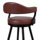 Armen Living Justin Vintage Coffee 30" Bar Stool-3