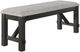 Crown Mark Maribelle Wheat Charcoal Bench-0