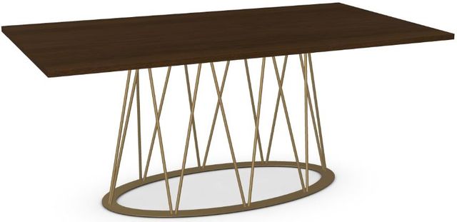 Amisco Customizable Calypso Walnut Veneer Rectangular Dining Table-3