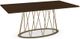 Amisco Customizable Calypso Walnut Veneer Rectangular Dining Table-3