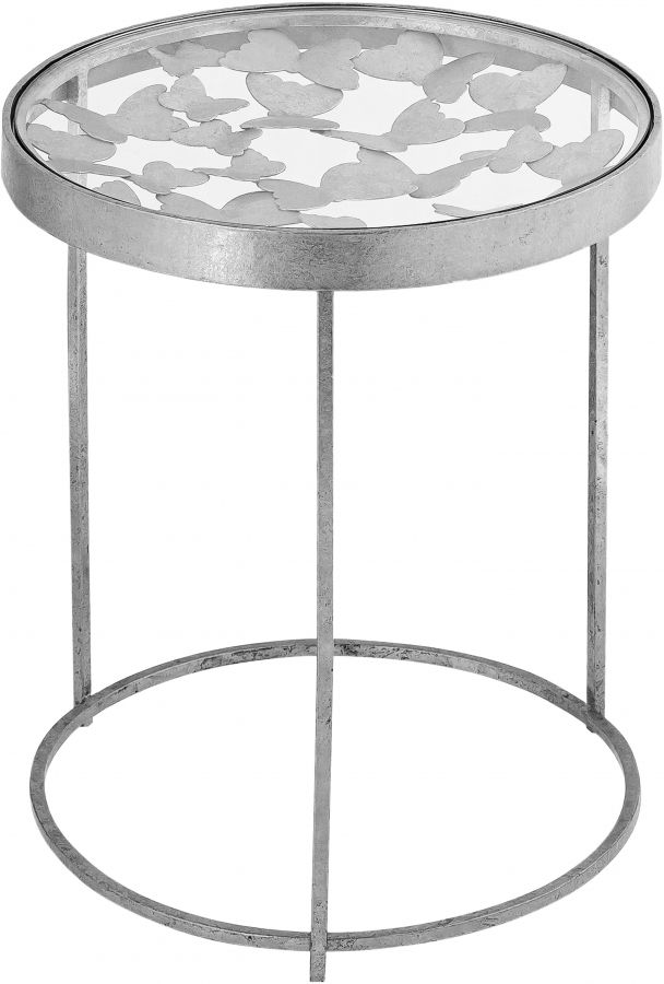 Meridian Furniture Butterfly Silver End Table-0