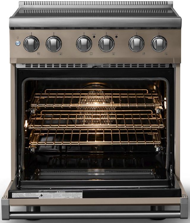 Viking® 5 Series 30" Nantucket Pro Style Induction Range with Polished Chrome Trim-1