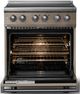 Viking® 5 Series 30" Nantucket Pro Style Induction Range with Polished Chrome Trim-1