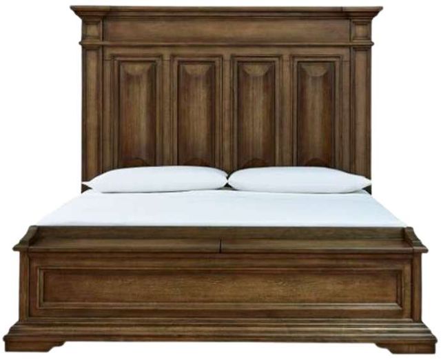 Signature Design by Ashley® Channley Brown California King Panel Storage Bed-1
