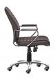 Zuo® Enterprise Espresso Low Back Office Chair-2