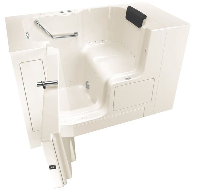 American Standard Gelcoat Premium Series Linen 32" x 52" Walk-In Tub with Air Spa System - Right-Hand Drain-0