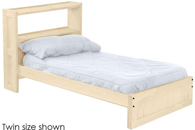 Crate Designs™ Furniture Unfinished Full XL Youth Bookcase Bed-0