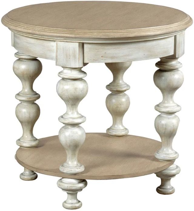 American Drew® Litchfield Blakeney Driftwood End Table with Sunwashed Stand -0
