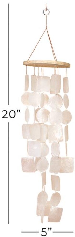 Deco Marche White 20" Windchime-1