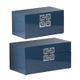 A & B Home 2-Piece Blue Decorative Box Set-0