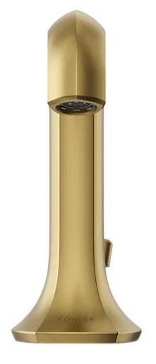 KOHLER® Occasion® Vibrant Brushed Moderne Brass Bathroom Sink Faucet Spout with Straight Design-1
