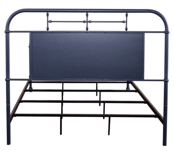 Liberty Furniture Vintage Navy Queen Metal Rod Bed-3