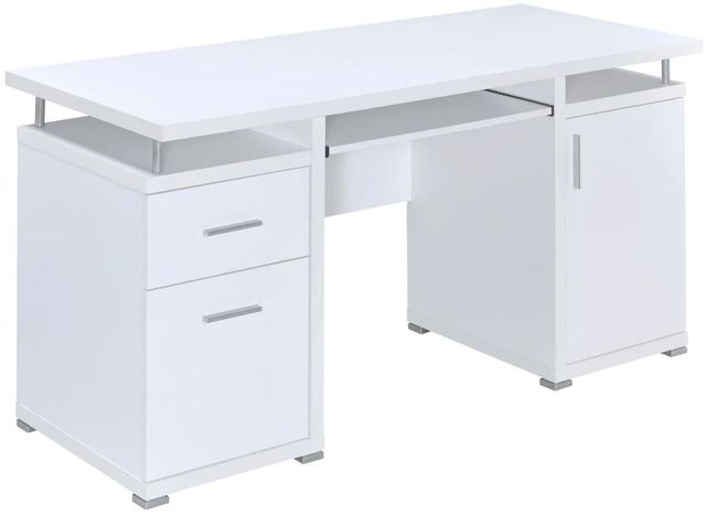 Coaster® Tracy White 2-Drawer Computer Desk-0