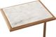 Renwil® Delma White Marble Accent  Table with Brass Stand -2
