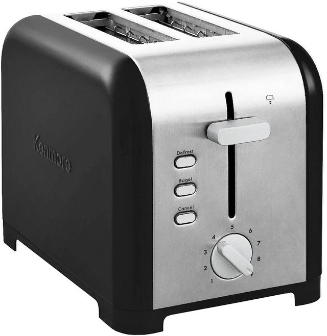 Kenmore® 2 Slice Black and Stainless Steel Toaster-0