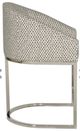Vanguard® Furniture Vanguard Nickel/Off White Counter Stool-1
