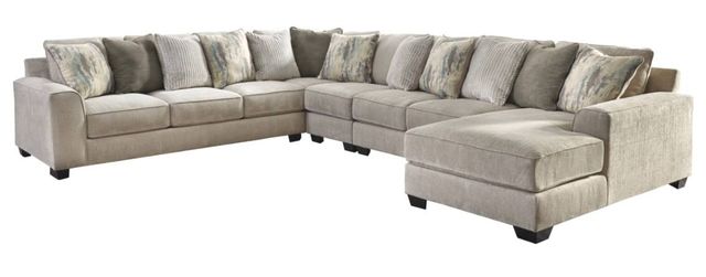 Benchcraft® Ardsley 2-Piece Pewter Sectional with Ottoman-1