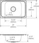 Elkay Celebrity® Brushed Satin Stainless Steel 25" x 17" x 7" 2-Hole Single Bowl Drop-in Classroom ADA Sink-1