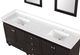 Furniture of America® Oliva Espresso/White Vanity Set with Mirror-4