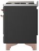 Ilve® Majestic III 60" Graphite Matte Pro Style Dual Fuel Natural Gas Range with French Top and Copper Trim-4