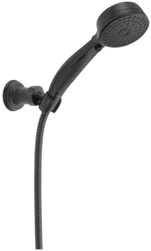 Delta Universal Showering Matte Black 2.5 GPM 9-Setting ActivTouch Hand Shower Wall Mounted-0