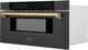 ZLINE Autograph Edition 1.2 Cu. Ft. Black Stainless Steel Microwave Drawer -2