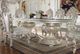ACME Furniture Sandoval Glass Top Dining Table with Champagne Base-3