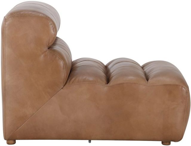 Moe's Home Collection Ramsay Tan Leather Slipper Chair-2